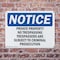 Signmission Private Property No Trespassing Trespassers OSHA Notice Sign, Plastic, 10in W x 7in L, 2PK OS-2PACK-NS-P-710-L-17855 - alternate 7
